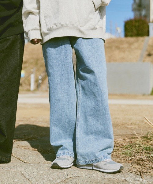 flaner（フラネ）の「Loose tuck denim pants/ルーズタックデニム