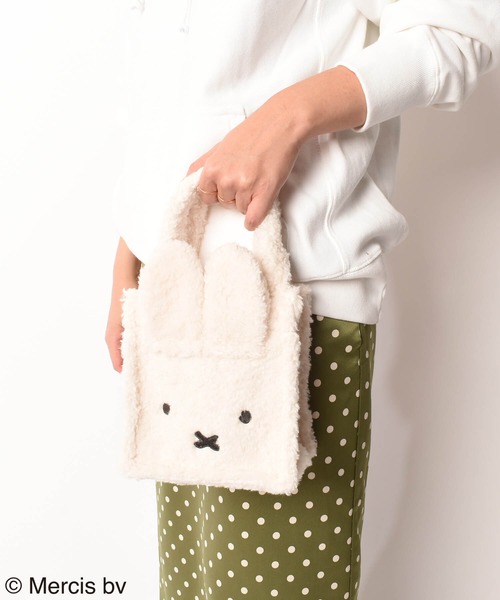 POPPINS(ポピンズ)の「【Miffy(ミッフィー)】ボアハンドバッグ(POPPINS)(ハンドバッグ・レディース・ベージュ/ブラック/オフホワイト・FREE)」の8枚目の写真