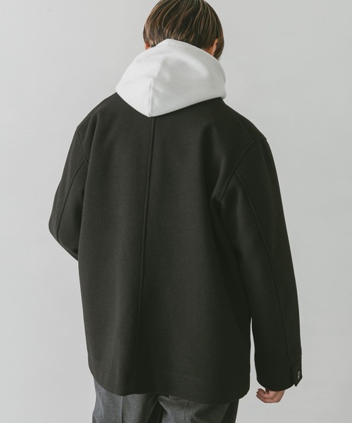 セール】ニットメルトンカバーオールジャケット（カバーオール