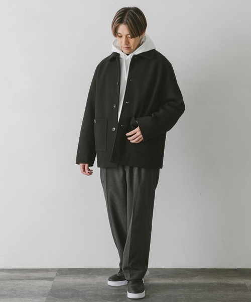 セール】ニットメルトンカバーオールジャケット（カバーオール