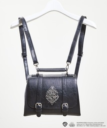 FLAPPER（フラッパー）の「FLAPPER フラッパー:HarryPotter ハリー・ポッター /  ホグワーツエンブレム ロゴ 3WAY ミニサッチェルバッグ（バックパック/リュック）」