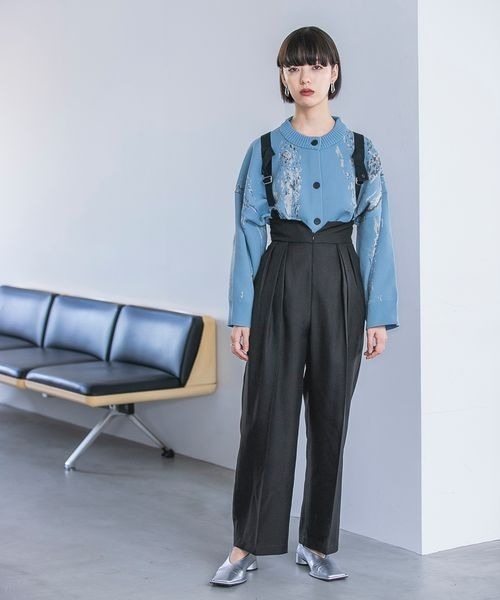 JEANASIS（ジーナシス）の「サスツキワイドパンツ/180647（その他パンツ・レディース・グレー/ブラック・SMALL/MEDIUM）」の22枚目の写真