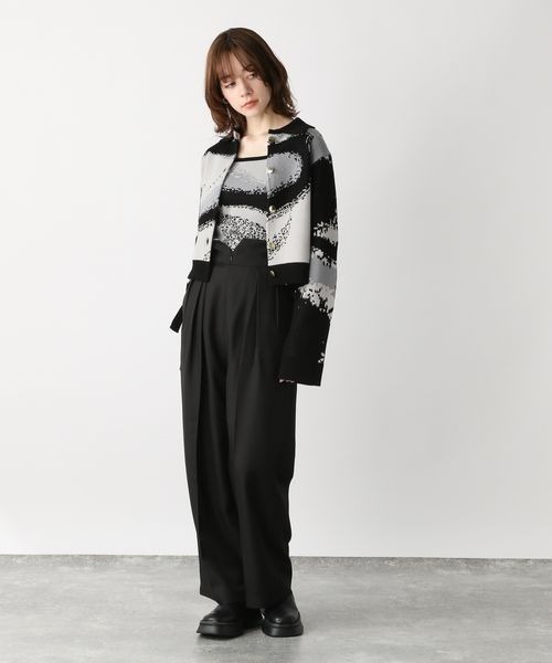 JEANASIS（ジーナシス）の「サスツキワイドパンツ/180647（その他パンツ・レディース・グレー/ブラック・SMALL/MEDIUM）」の15枚目の写真