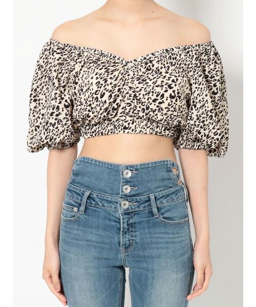 GYDA（ジェイダ）の「レオパードコルセット オフショルブラウス（シャツ/ブラウス・レディース・ブラック/アイボリー・FREE）」の12枚目の写真