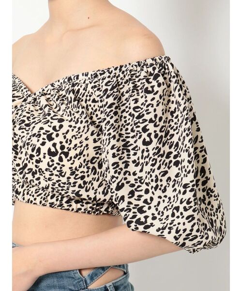 GYDA（ジェイダ）の「レオパードコルセット オフショルブラウス（シャツ/ブラウス・レディース・ブラック/アイボリー・FREE）」の16枚目の写真