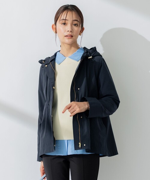 オンワード 組曲 フード付き ダウンジャケット アイボリー 美品 組曲