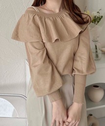 【apres jour clair】ラッフルニットトップス【ZOZOTOWN限定アイテム】