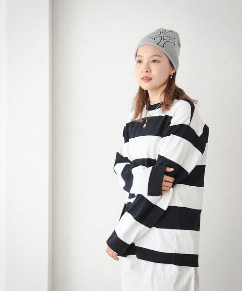 BEAMS（ビームス）の「BEAMS / 3.5インチ ボーダー Tシャツ（Tシャツ/カットソー・メンズ・ブラック/ブラウン/ネイビー・S/M/L/XL）」の7枚目の写真