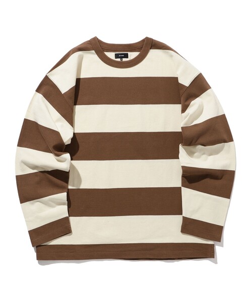 BEAMS（ビームス）の「BEAMS / 3.5インチ ボーダー Tシャツ（Tシャツ/カットソー・メンズ・ブラック/ブラウン/ネイビー・S/M/L/XL）」の15枚目の写真