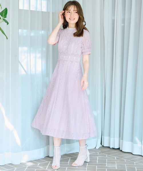 NOELA(ノエラ)の「レースワンピ(ワンピース・レディース・ライトグリーン/サックスブルー/ピンク/ブラック・S/M)」の10枚目の写真