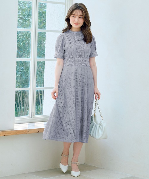 NOELA(ノエラ)の「レースワンピ(ワンピース・レディース・ライトグリーン/サックスブルー/ピンク/ブラック・S/M)」の17枚目の写真