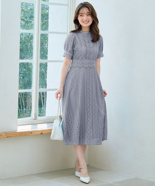 NOELA(ノエラ)の「レースワンピ(ワンピース・レディース・ライトグリーン/サックスブルー/ピンク/ブラック・S/M)」の18枚目の写真