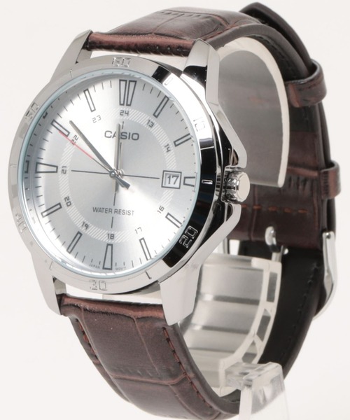 CASIO(カシオ)の「CASIO カシオ / 腕時計 アナログ クォーツ フェイクレザーベルト 日常生活防水 ラウンドフェイス 腕時計 //// MTP L シリーズ(アナログ腕時計・レディース・ブラック×ブラック/シルバー×ブラック/ブラウン/シルバー×ブルー/シルバー系その他/ゴールド系その他/ブラック×シルバー/ブラック系その他/ブラック×ゴールド・FREE)」の1枚目の写真