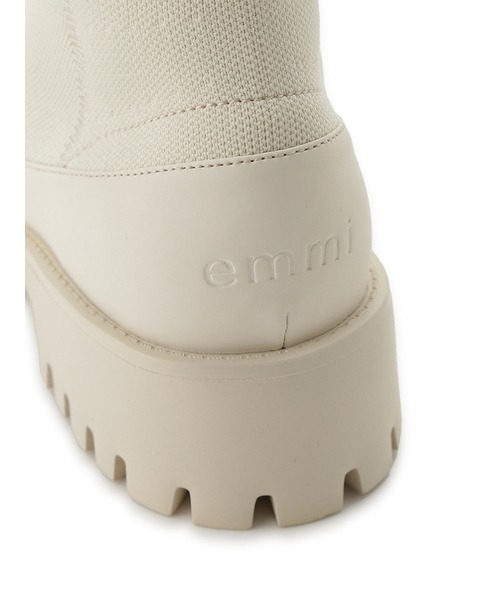 emmi（エミ）の「【emmi atelier】ecoニットブーツ（ブーツ・レディース・アイボリー・22.5cm/23cm/23.5cm/24cm/24.5cm/25cm）」の11枚目の写真