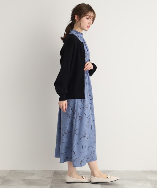 DRESKIP(ドレスキップ)の「◆パ-ル調釦クルーネックニットカーディガン(カーディガン/ボレロ・レディース・ブラック/パープル/グリーン/ナチュラル・02/03/04)」の17枚目の写真