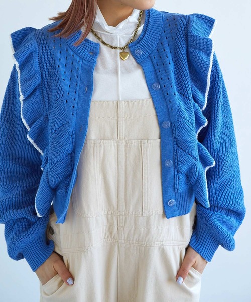 w closet（ダブルクローゼット）の「カラーオーバーオール（サロペット/オーバーオール・レディース・オフホワイト/ピンク・FREE）」の10枚目の写真