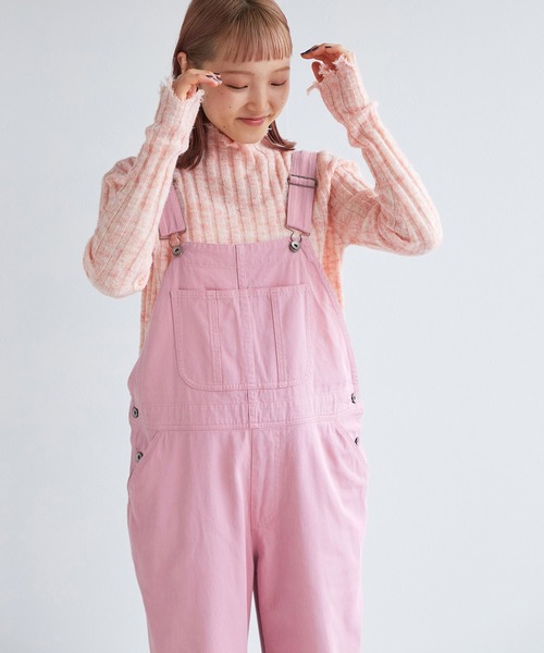 w closet（ダブルクローゼット）の「カラーオーバーオール（サロペット/オーバーオール・レディース・オフホワイト/ピンク・FREE）」の13枚目の写真