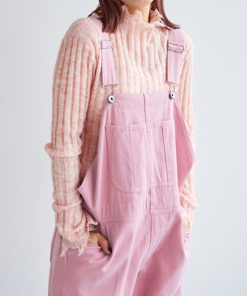 w closet（ダブルクローゼット）の「カラーオーバーオール（サロペット/オーバーオール・レディース・オフホワイト/ピンク・FREE）」の19枚目の写真