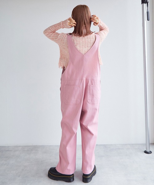 w closet（ダブルクローゼット）の「カラーオーバーオール（サロペット/オーバーオール・レディース・オフホワイト/ピンク・FREE）」の21枚目の写真