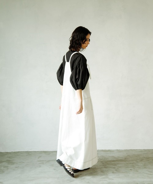 ワンピース papier Apron/white Amazon.co.jp: Fujinap