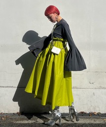 【Narcissus】フレアロングTシャツ