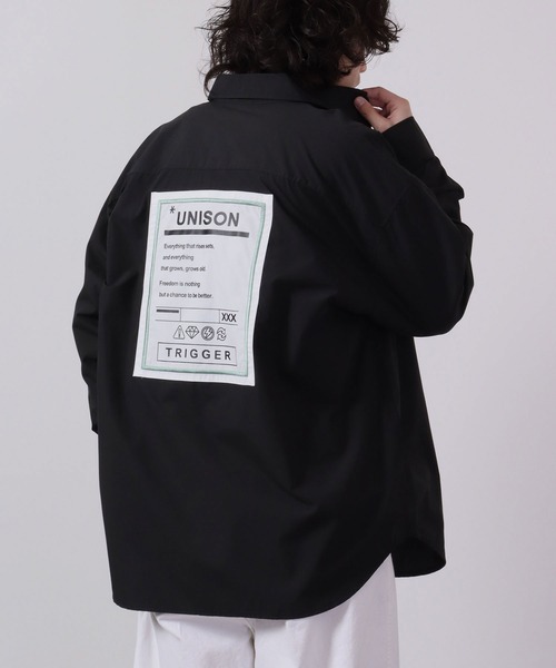 MODISH GAZE(モディシュガゼ)の「MODISH GAZE 長袖 BIGシルエット ブロードシャツ(シャツ/ブラウス・メンズ・ベージュ/ホワイト系その他/ブラック系その他/ホワイト/チャコールグレー/ブラック/パープル・F)」の5枚目の写真