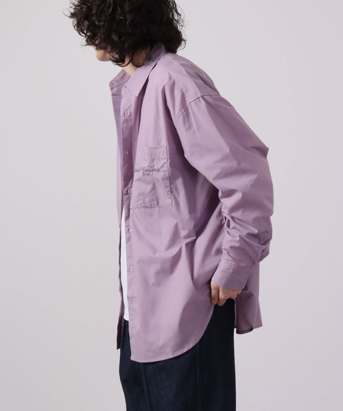 MODISH GAZE(モディシュガゼ)の「MODISH GAZE 長袖 BIGシルエット ブロードシャツ(シャツ/ブラウス・メンズ・ベージュ/ホワイト系その他/ブラック系その他/ホワイト/チャコールグレー/ブラック/パープル・F)」の18枚目の写真