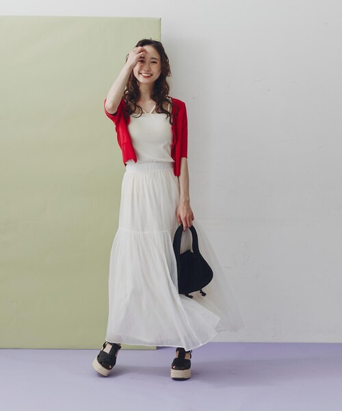 FREE'S MART（フリーズマート）の「◆ニットバッグ（トートバッグ・レディース・ホワイト/ブラック・ﾌﾘ-）」の15枚目の写真