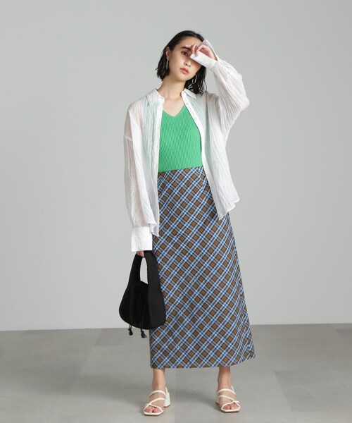 FREE'S MART（フリーズマート）の「◆ニットバッグ（トートバッグ・レディース・ホワイト/ブラック・ﾌﾘ-）」の20枚目の写真