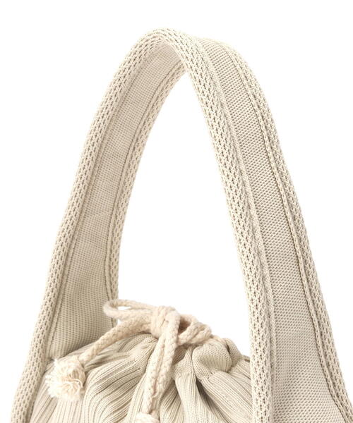 FREE'S MART（フリーズマート）の「◆ニットバッグ（トートバッグ・レディース・ホワイト/ブラック・ﾌﾘ-）」の21枚目の写真
