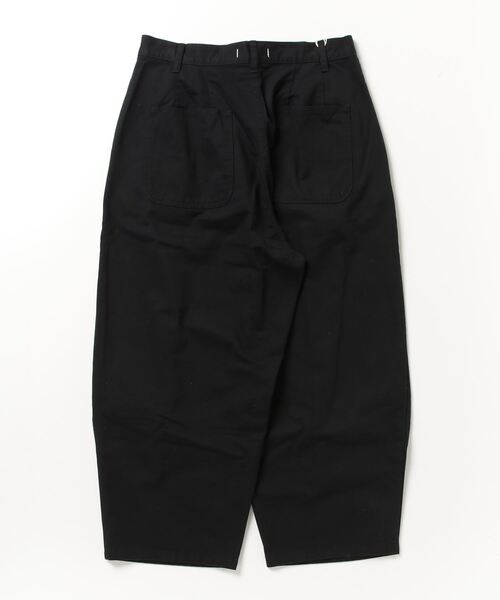 SETTO（セット）の「DOKONO PANTS：ワイドタックパンツ（チノパンツ・レディース・ベージュ/ブラック・M/L）」の3枚目の写真