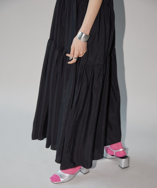 Aunt Marie's(アントマリーズ)の「ボリュームティアードキャミワンピース(ワンピース・レディース・ブラウン/ブラック/ブルー/ピンク・FREE)」の21枚目の写真