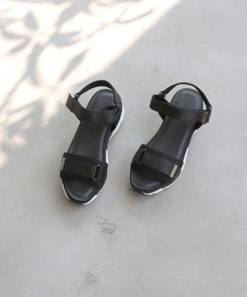 JELLY BEANS(ジェリービーンズ)の「ジップベルトスポーツサンダル (211-10226)JELLY BEANS(ジェリービーンズ)(サンダル・レディース・ブラック/ライトベージュ/ラベンダー・S/M/L)」の15枚目の写真