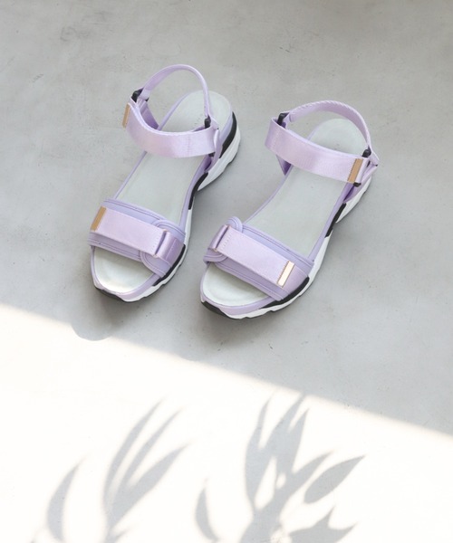 JELLY BEANS(ジェリービーンズ)の「ジップベルトスポーツサンダル (211-10226)JELLY BEANS(ジェリービーンズ)(サンダル・レディース・ブラック/ライトベージュ/ラベンダー・S/M/L)」の20枚目の写真