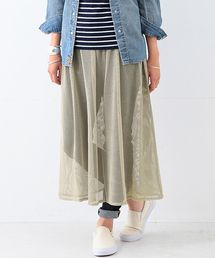 Ray BEAMS | Ray BEAMS / メッシュシアー スカート(スカート)