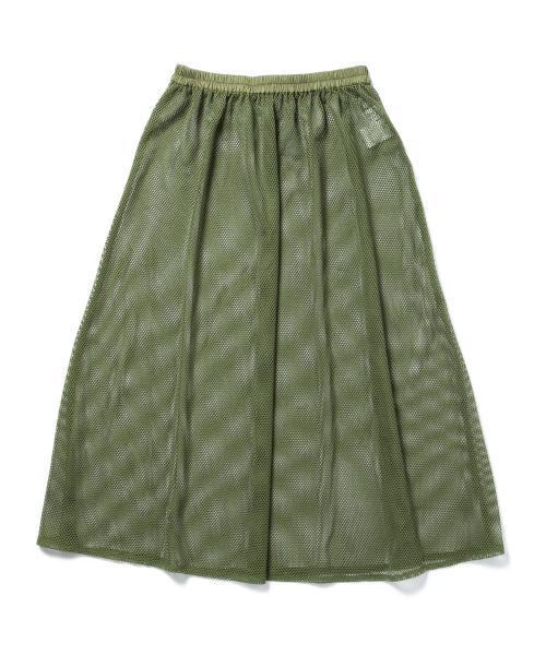 Ray BEAMS（レイビームス）の「Ray BEAMS / メッシュシアー スカート（スカート・レディース・ブラック/ベージュ/オリーブ・ONE SIZE）」の6枚目の写真
