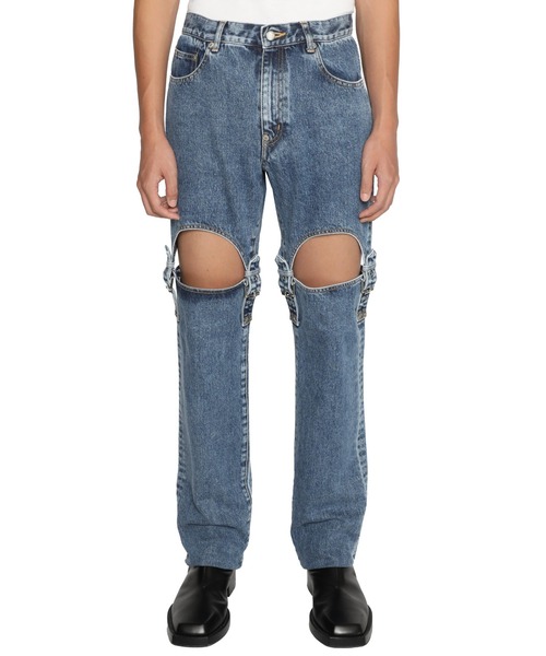 デニム+ジーンズ WASHED DENIM DETACHABLE PANTS JOHN LAWRENCE SULLIVAN（ジョンローレンスサリバン）の「WASHED DENIM