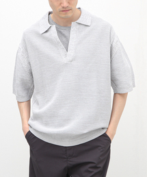 EDIFICE | 【MEIAS / メイアス】メランジメッシュスキッパー S/S KNIT(ニット/セーター)