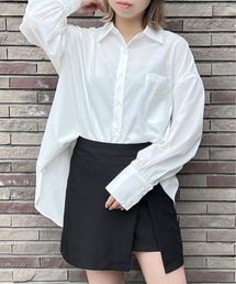 ストライプロゴビッグシャツ