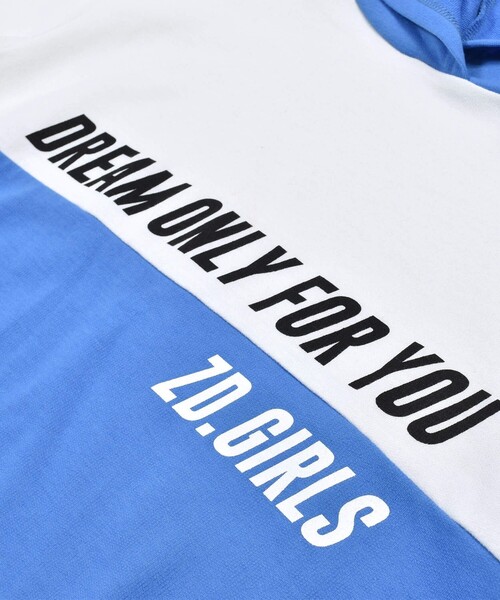 ZIDDY（ジディ）の「フード切り替えワンピース(130~160cm)（ワンピース・キッズ・ブルー/オレンジ・150/130/160/140）」の22枚目の写真