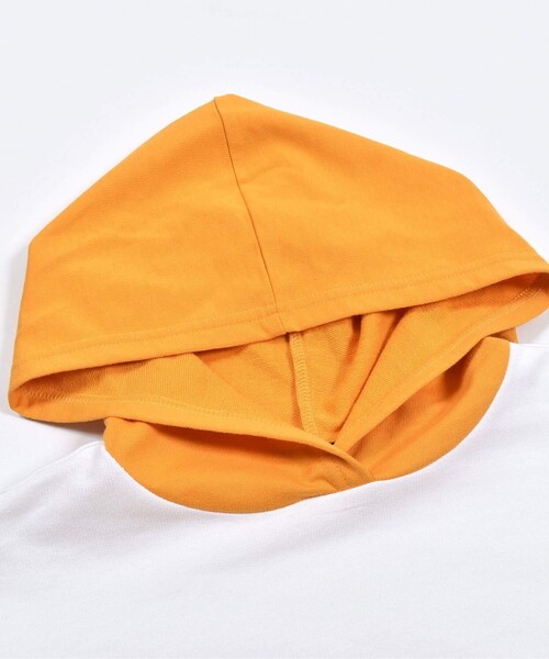 ZIDDY（ジディ）の「フード切り替えワンピース(130~160cm)（ワンピース・キッズ・ブルー/オレンジ・150/130/160/140）」の11枚目の写真