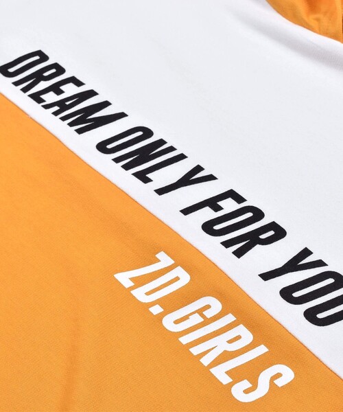 ZIDDY（ジディ）の「フード切り替えワンピース(130~160cm)（ワンピース・キッズ・ブルー/オレンジ・150/130/160/140）」の12枚目の写真