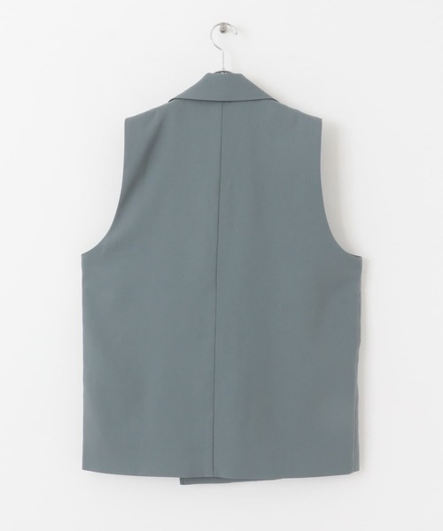 SENSE OF PLACE by URBAN RESEARCH(センスオブプレイスバイアーバンリサーチ)の「『ユニセックス』ダブルブレストベスト(ベスト・メンズ・ブラック/ブルー/ライトベージュ・MEDIUM/LARGE)」の6枚目の写真