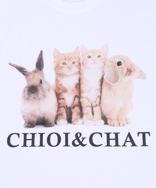 WC(ダブル シー)の「cat&rabbitビッグT(Tシャツ/カットソー・レディース・ホワイト/オートミール・FREE)」の5枚目の写真