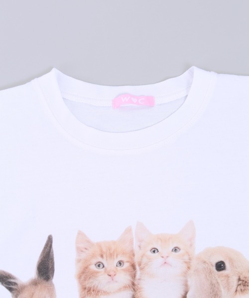 WC(ダブル シー)の「cat&rabbitビッグT(Tシャツ/カットソー・レディース・ホワイト/オートミール・FREE)」の12枚目の写真
