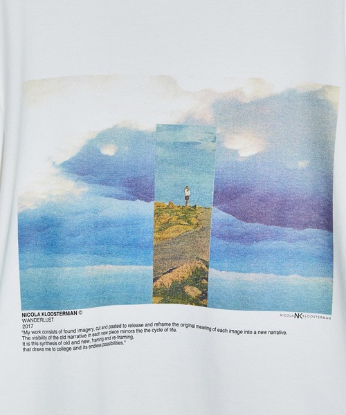 JANESMITH（ジェーンスミス）の「JANESMITH ジェーンスミス / NICOLA KLOOSTERMAN WONDERLUST 2017 PERSPECTIEVE 2017 S/S T-SHIRT グラフィックプリントビッグシルエットTシャツ / 23WCT-#954S（Tシャツ/カットソー・レディース・ブラック/ホワイト・XS/S/M/L/XL）」の19枚目の写真