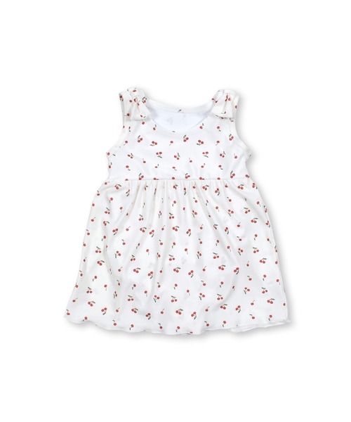 SLAP SLIP（スラップスリップ）の「SLAPSLIP/肩リボンチェリー柄ワンピース型スイムウェア(80~110cm)（水着・キッズ・ホワイト系その他/ピンク系その他・110/80/100/90）」の8枚目の写真