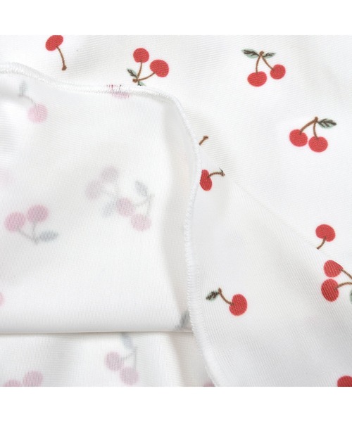 SLAP SLIP（スラップスリップ）の「SLAPSLIP/肩リボンチェリー柄ワンピース型スイムウェア(80~110cm)（水着・キッズ・ホワイト系その他/ピンク系その他・110/80/100/90）」の12枚目の写真