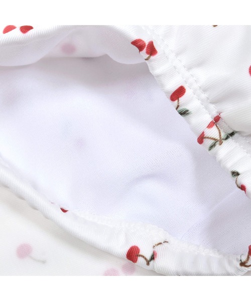 SLAP SLIP（スラップスリップ）の「SLAPSLIP/肩リボンチェリー柄ワンピース型スイムウェア(80~110cm)（水着・キッズ・ホワイト系その他/ピンク系その他・110/80/100/90）」の14枚目の写真