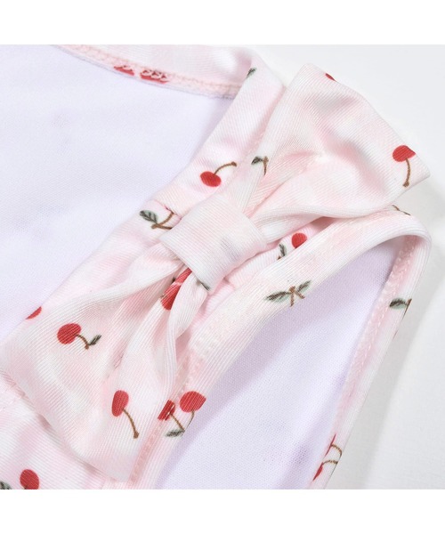 SLAP SLIP（スラップスリップ）の「SLAPSLIP/肩リボンチェリー柄ワンピース型スイムウェア(80~110cm)（水着・キッズ・ホワイト系その他/ピンク系その他・110/80/100/90）」の17枚目の写真